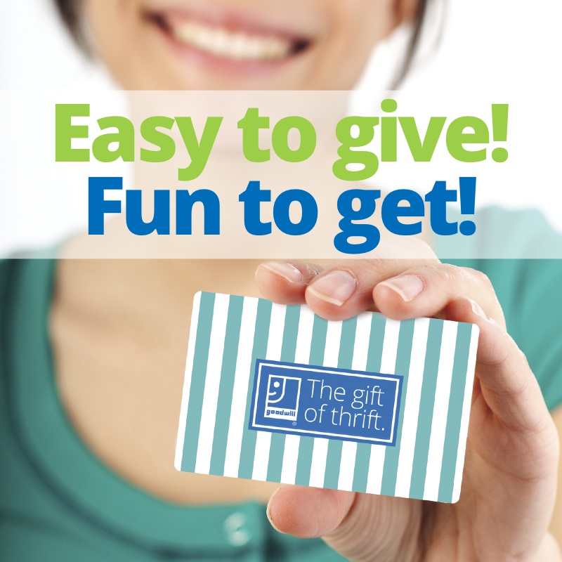 Goodwill gift cards available 